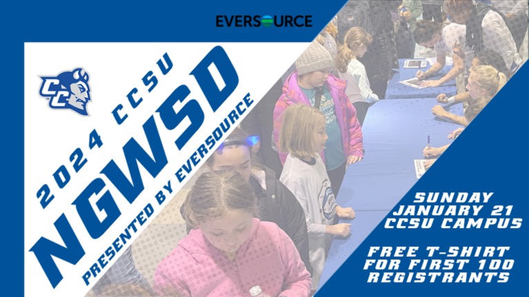 CCSU will host its annual National Girls and Women in Sports Day Celebration, presented by Eversource, on January 21, 2024/ (Photo: Steve McLaughlin)
