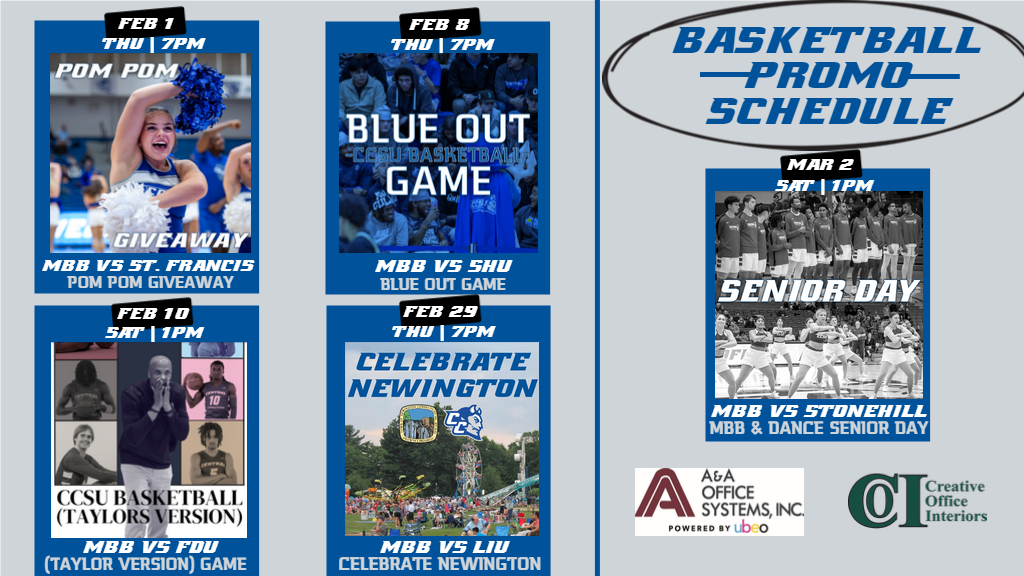 Men's Basketball Promo Schedule Announced For Final Six Home Games