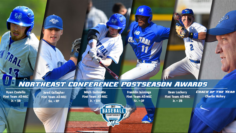 Hickey Named NEC Baseball Coach of the Year; Eight Earn All-Conference Honors