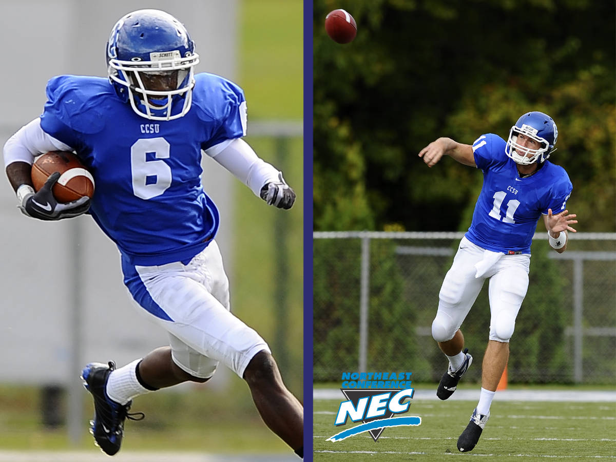 London Lomax and Hunter Wanket Earn Northeast Conference Football Honors