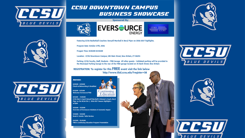 Register for FREE for the CCSU Downtown Campus Business Showcase Breakfast