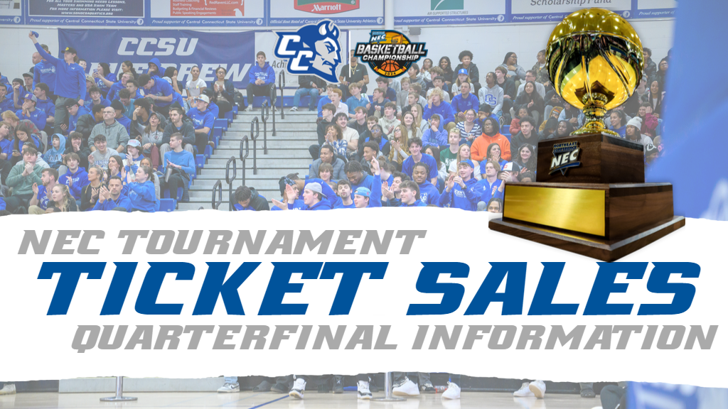 The CCSU men's basketball team will host an NEC Quarterfinal game for the first time since 2011 on Wednesday, March 6th.
