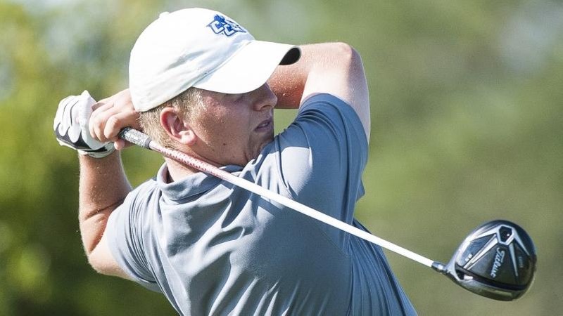 Men's Golf Seventh, Sebastianelli Second After Round Two at NEC Championships