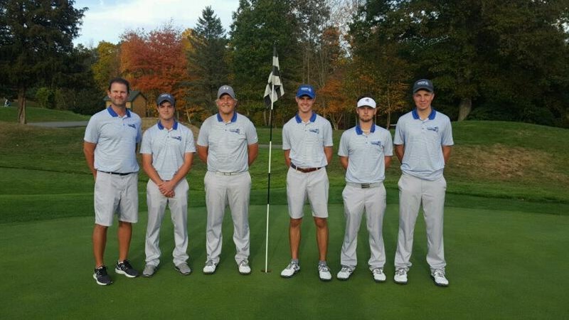 Men's Golf Tops Bryant and Holy Cross in Tri-Match on Saturday and Sunday