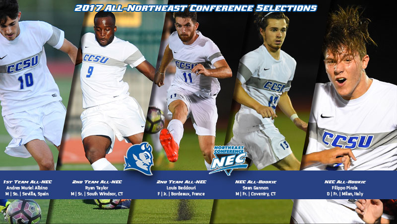 Five From Men's Soccer Earn All-NEC Recognition