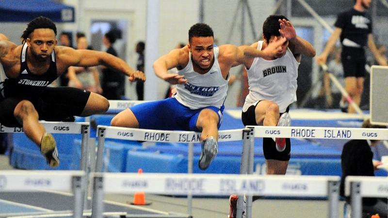 Men's Track Tied for Second After Day One at NECs