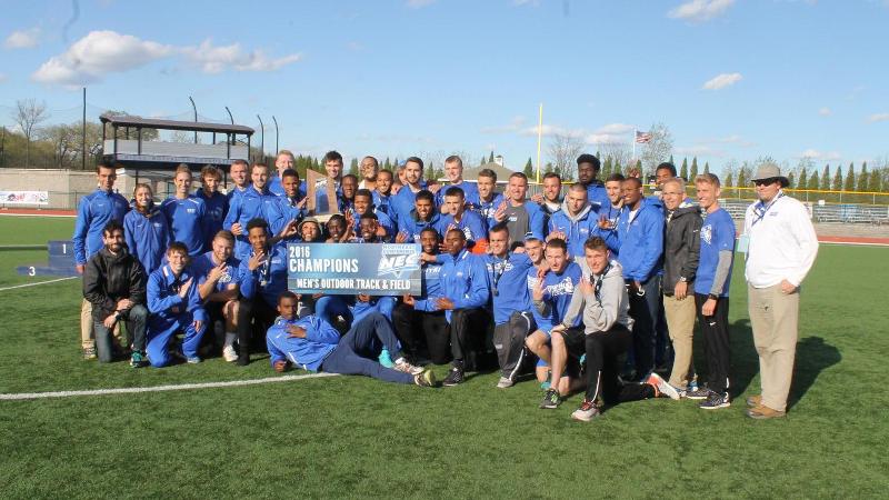 Men's Track and Field Wins Third Straight NEC Outdoor Title