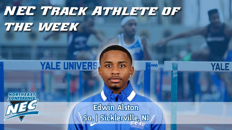 Alston Tabs NEC Track Athlete of the Week on Tuesday