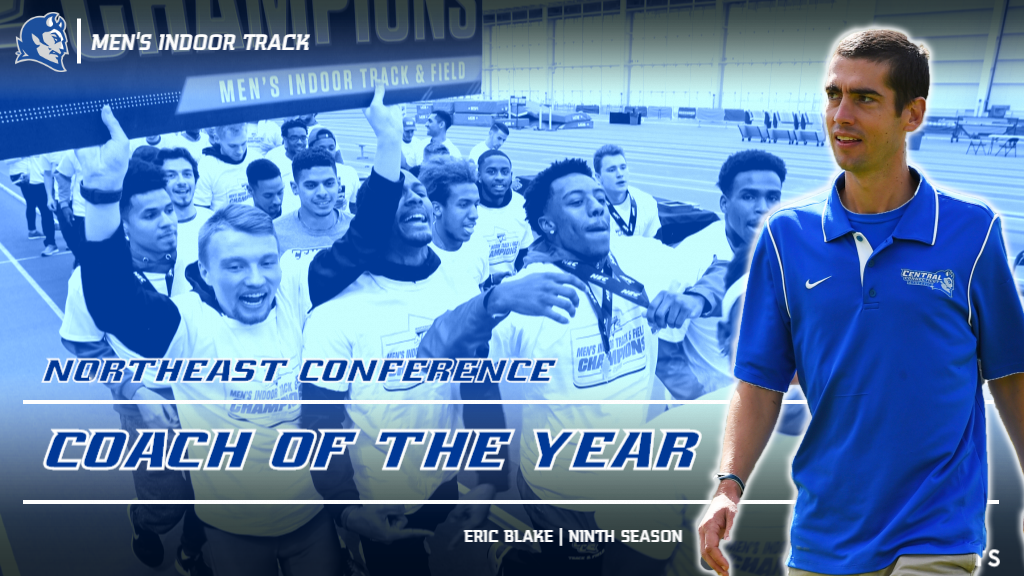Blake Named NEC Coach of the Year, Men's Track Earns Nine All-Conference Nods