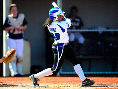 Montemurro and Bruno Earn Softball a Split with Sacre Heart
