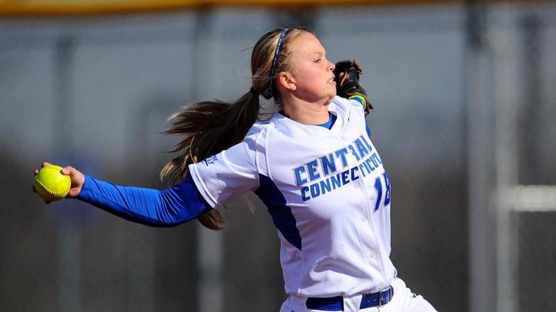 Softball Tops Holy Cross with Six-Run Rally in Seventh