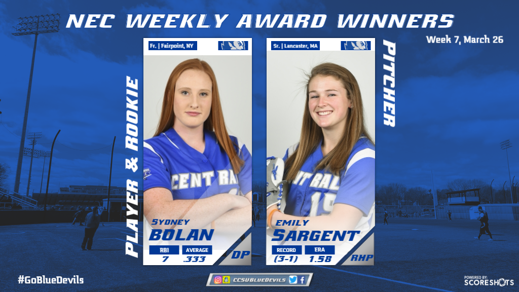 Bolan, Sargent Sweep Northeast Conference Week Six Awards