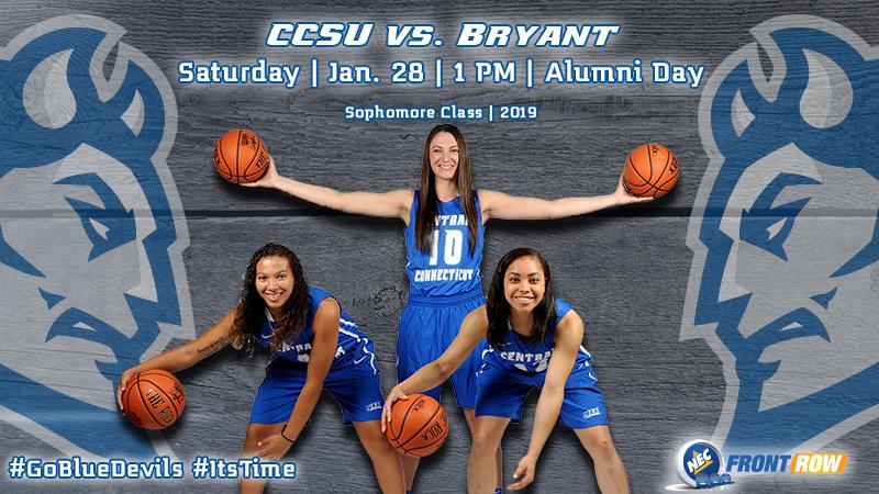 Bryant Visits Women's Basketball for Alumni Day Game on Saturday