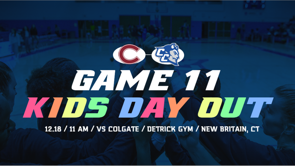 Women's Basketball Plays Host to Colgate for 'Kids Day Out' on Monday Morning