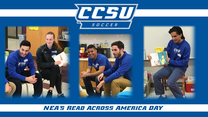 Blue Devils Soccer Teams Join In "Read Across America" Day