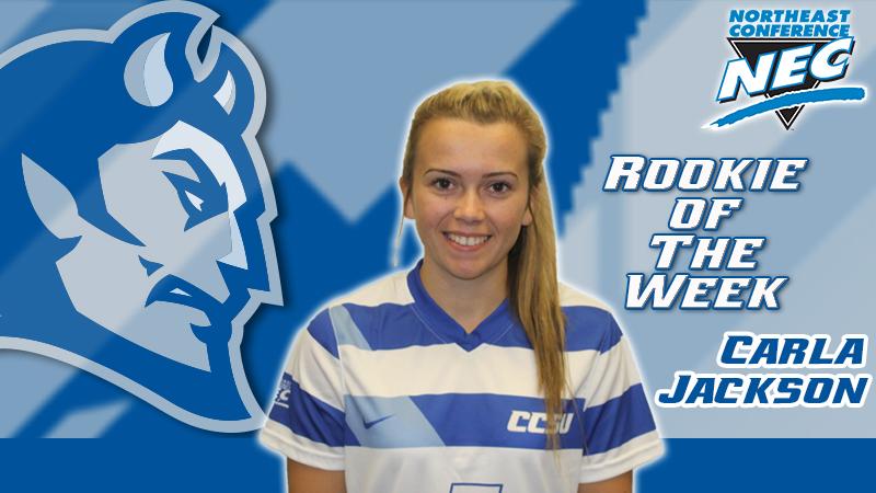 Jackson Named NEC Women's Soccer Rookie of the Week