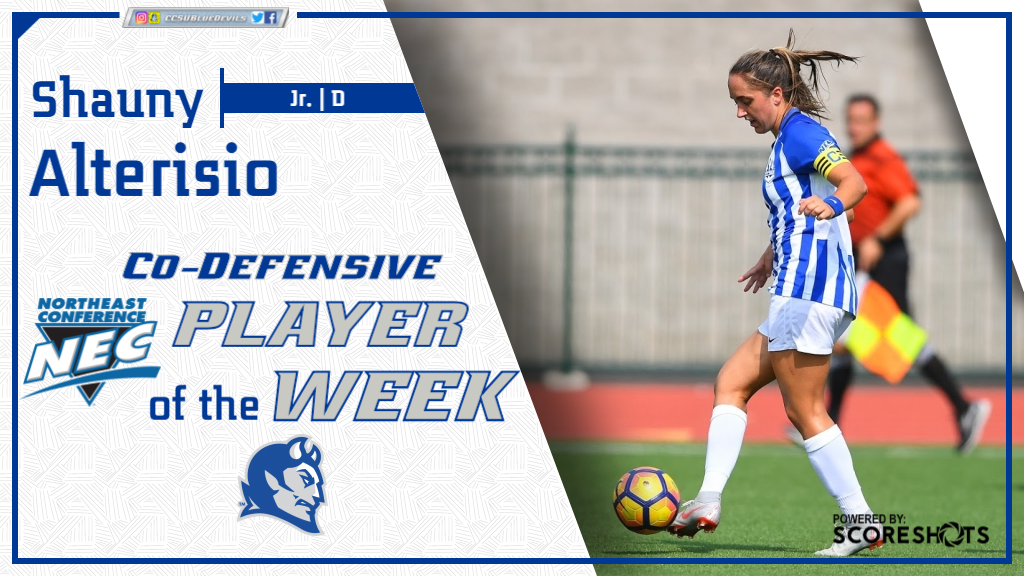 Alterisio Named Co-Defensive Player of the Week