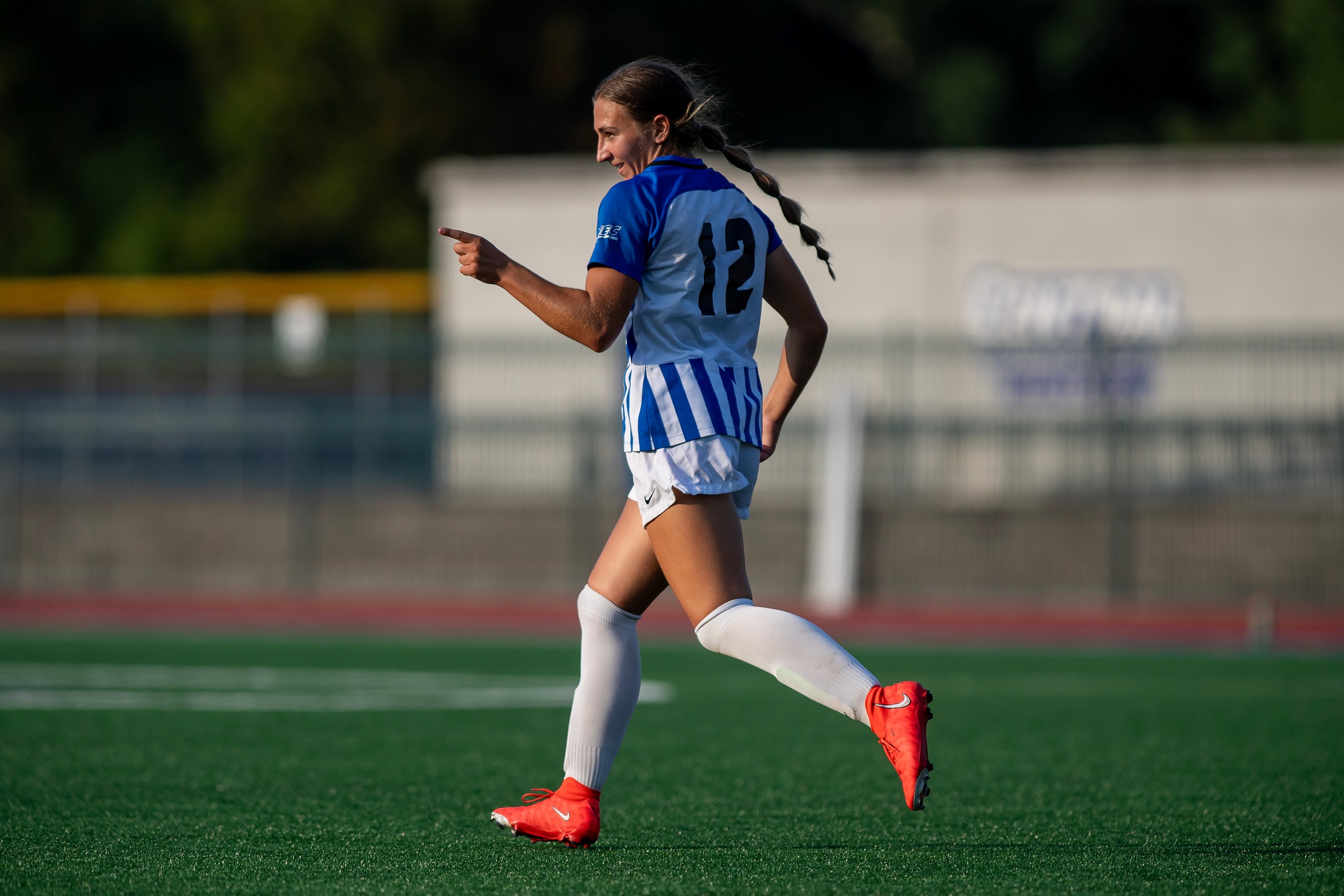 Gia Inzerillo had her first career hat trick and seven points to pace CCSU to a win at Fairfield Thursday night. (Photo: Steve McLaughlin)