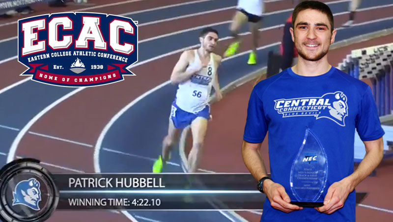 Hubbell Named ECAC Co-Athlete of the Week