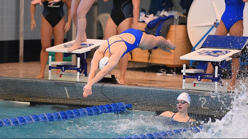 Swimming and Diving Trails New Hampshire After Day One of Dual Meet
