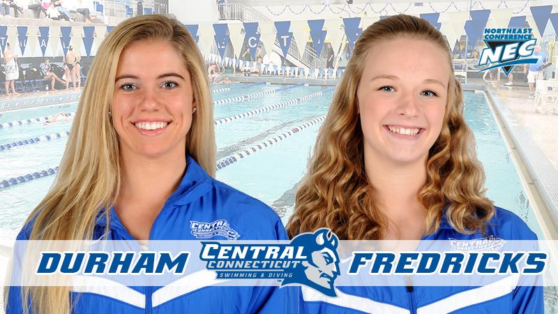 Garber, Gomez Named Northeast Conference Swimmer and Rookie of the Week