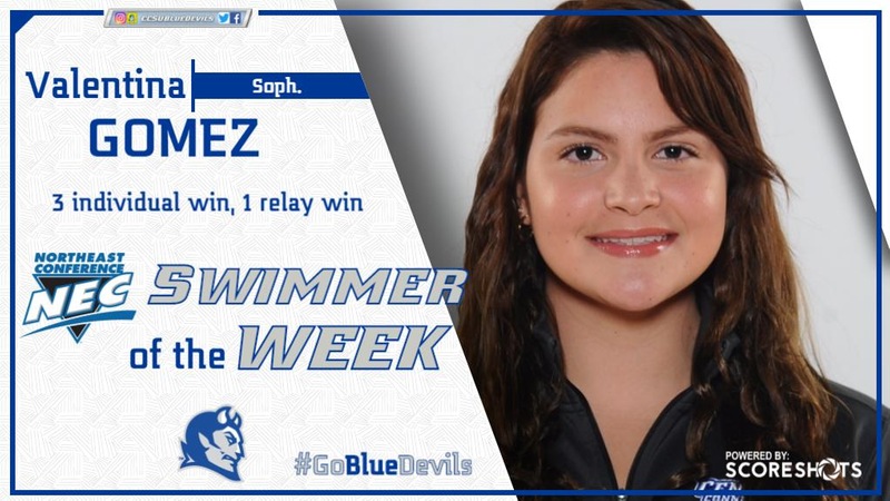 Gomez Earns Second Consecutive Swimmer of the Week Honor on Tuesday