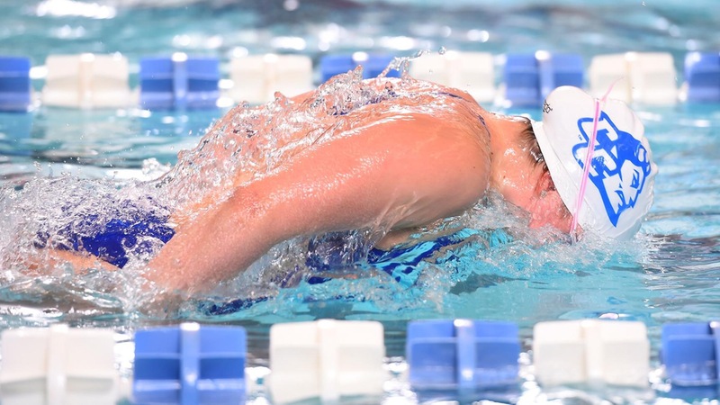 Swimming Completes Tri-Meet with Bryant and Wagner on Saturday