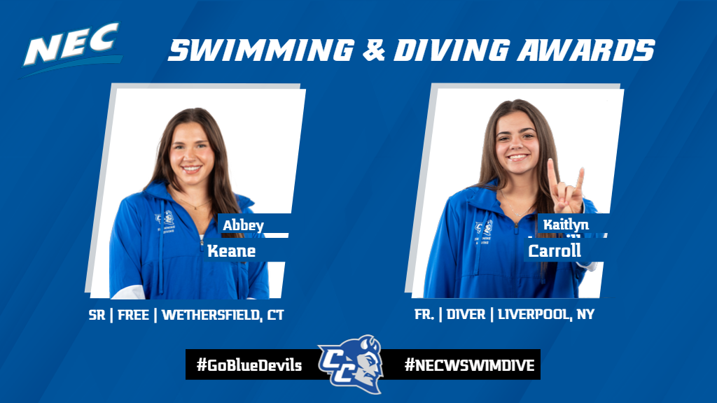 Abbey Keane, swimmer, and Kaitlyn Carroll , diver, were named the league's top performers for the week on Wednesday.