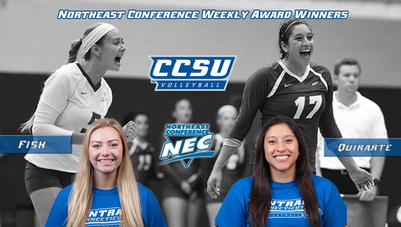 Fish and Quirarte Earn Molten/Northeast Conference Weekly Honors