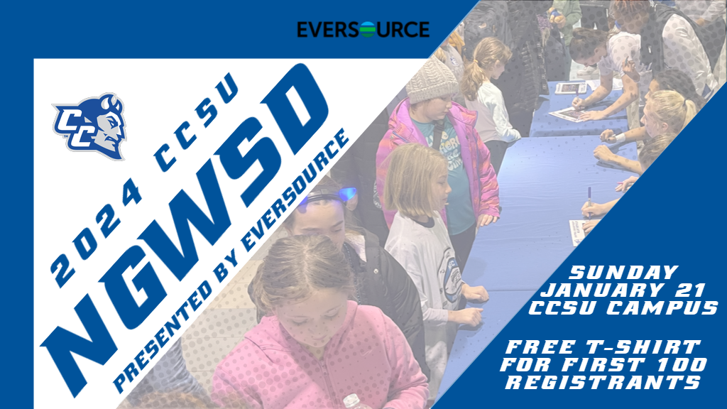 CCSU will host its annual National Girls and Women in Sports Day Celebration, presented by Eversource, on January 21, 2024/ (Photo: Steve McLaughlin)