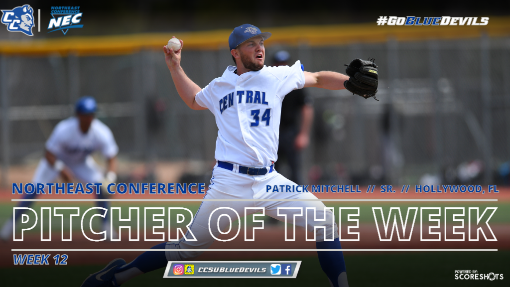 Mitchell Named NEC Pitcher of the Week