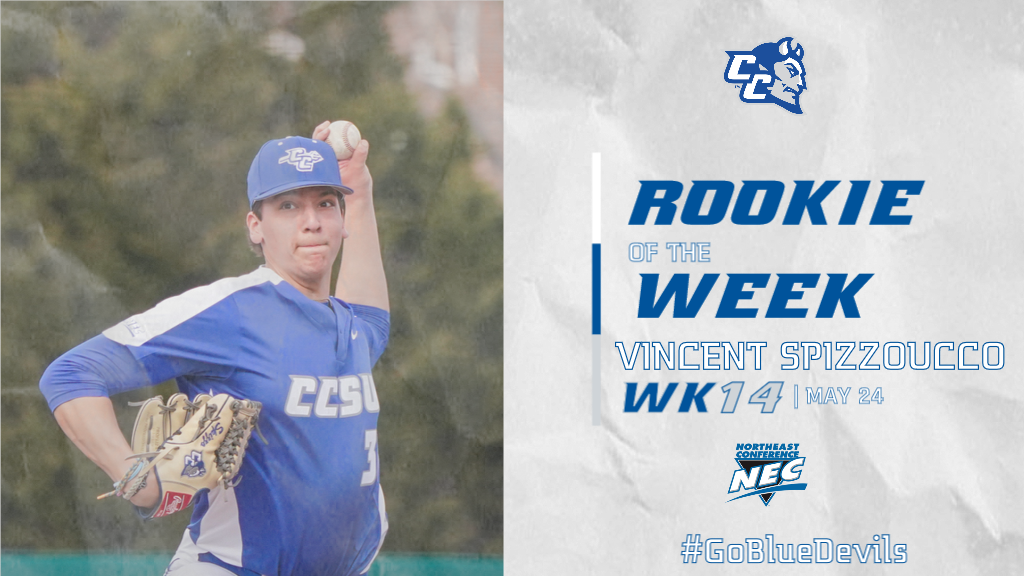 Baseball Quartet Recognized by NEC; Spizzoucco Named Rookie of the Week