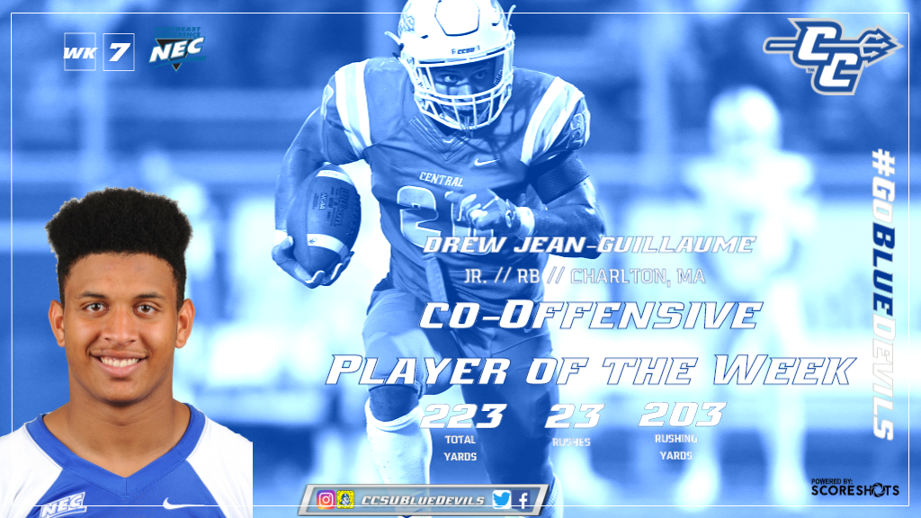 Jean-Guillaume Named Northeast Conference Co-Offensive Player of the Week