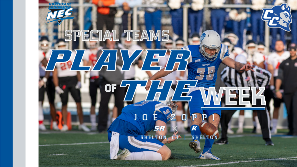 Zoppi Recognized as NEC Special Teams Player of the Week