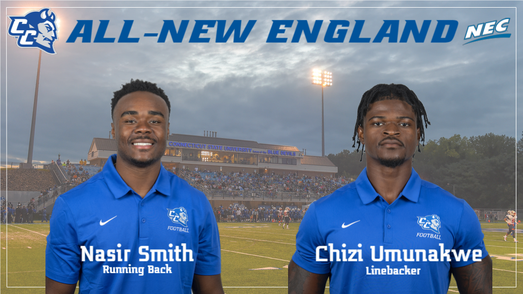Seniors Nas Smith and Chizi Umunakwe added NEFWA All-New England honors to their list of accolades. (Photos: Steve McLaughlin)