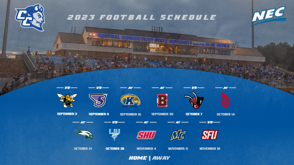The 2023 CCSU Football schedule is highlighted by five home games, beginning September 2.