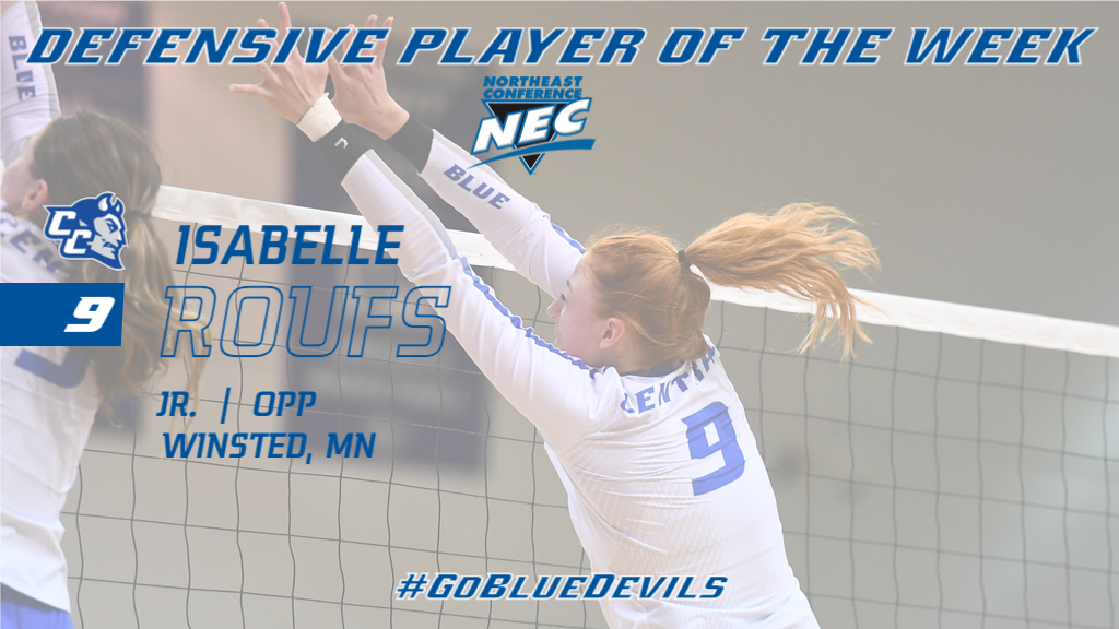 Roufs Named NEC Defensive Player of the Week