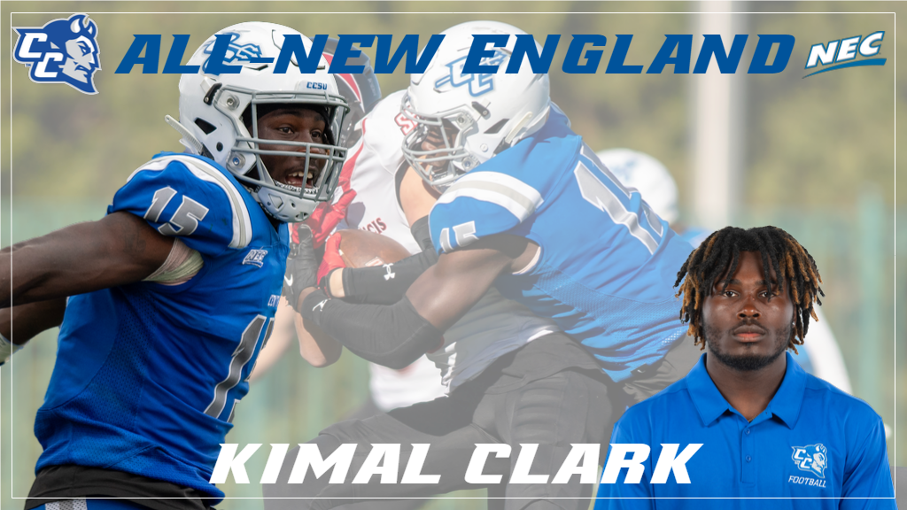 Kimal Clark becomes the eighth Blue Devil since 2018 to earn All-New England honors. (Photo: Steve McLaughlin)