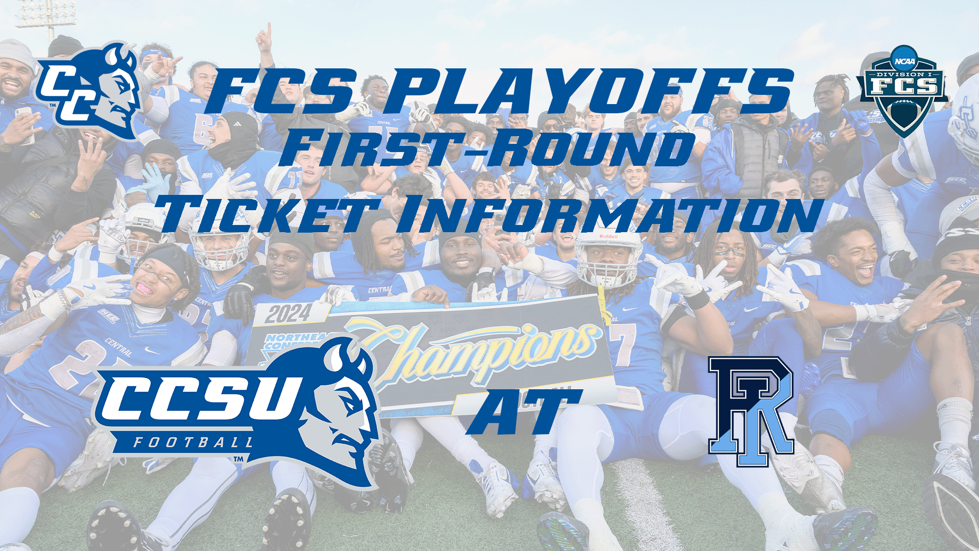 Purchase Tickets For CCSU Football FCS Playoff Game At URI