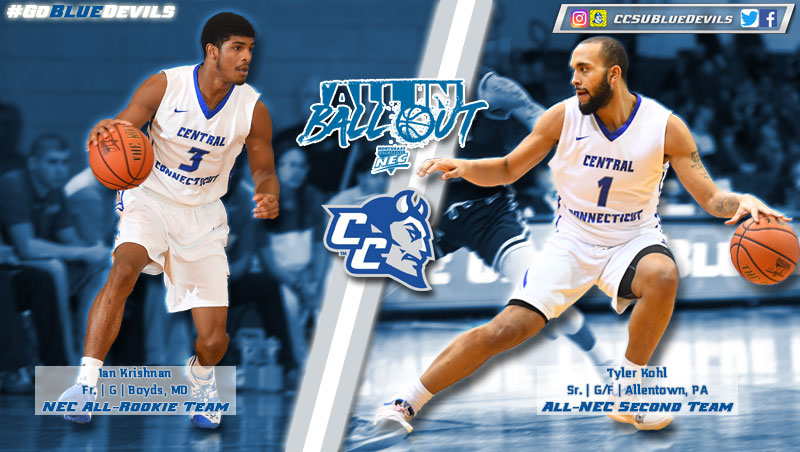 Men's Basketball Duo Earn All-NEC Honors