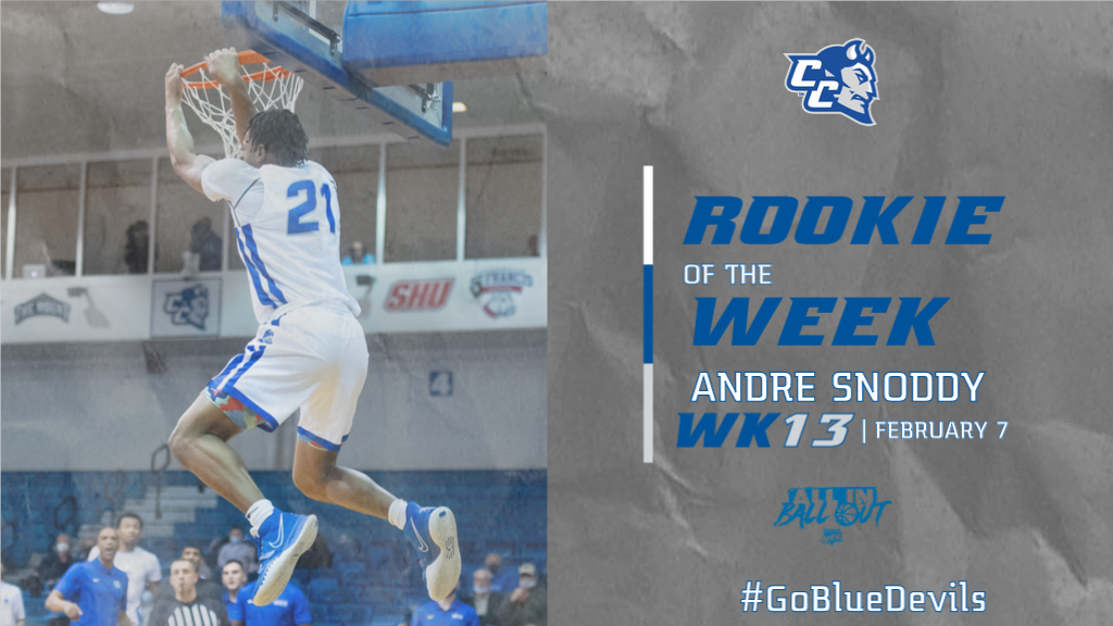 Snoddy Earns Fifth NEC Rookie of the Week Nod