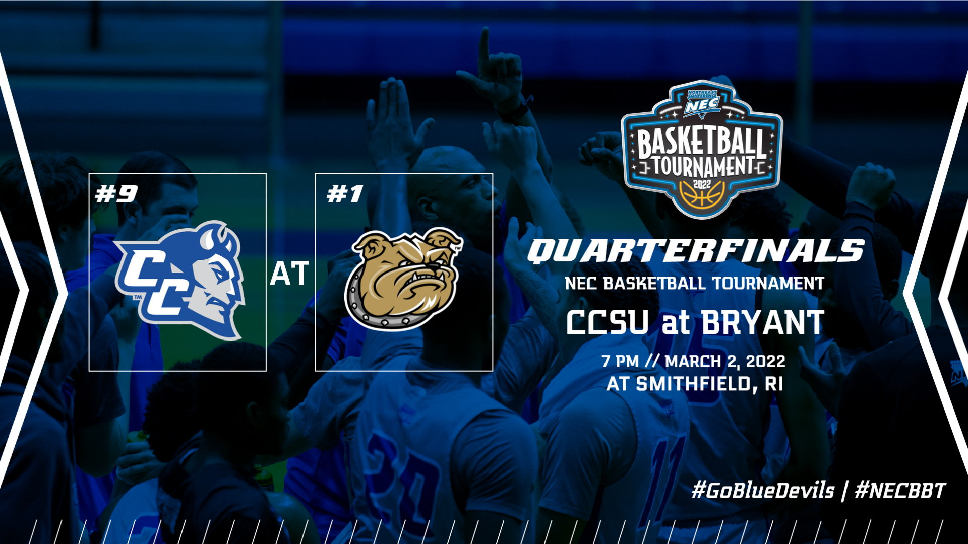 Men's Basketball to Face Top-Seeded Bryant on Wednesday