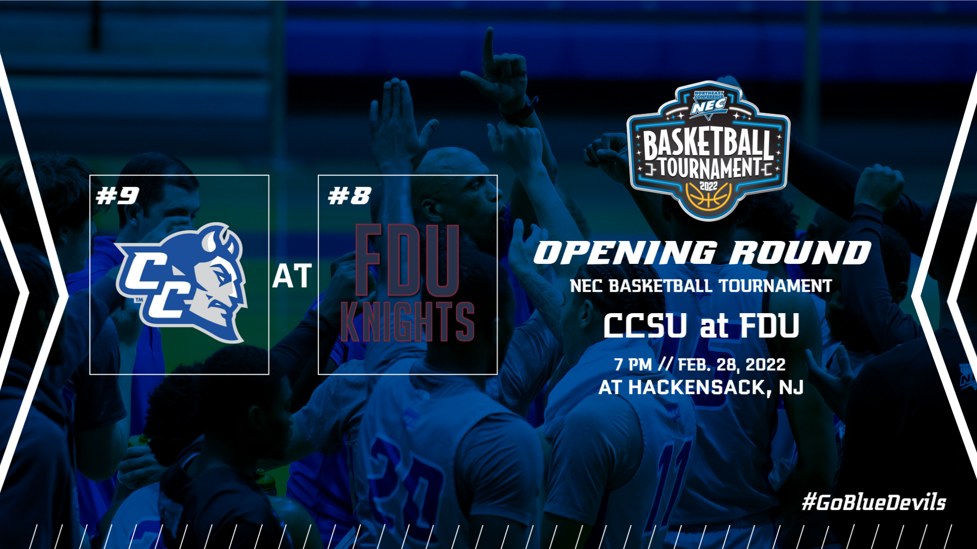 Men's Basketball Travels to FDU For NEC Tournament Opening Round
