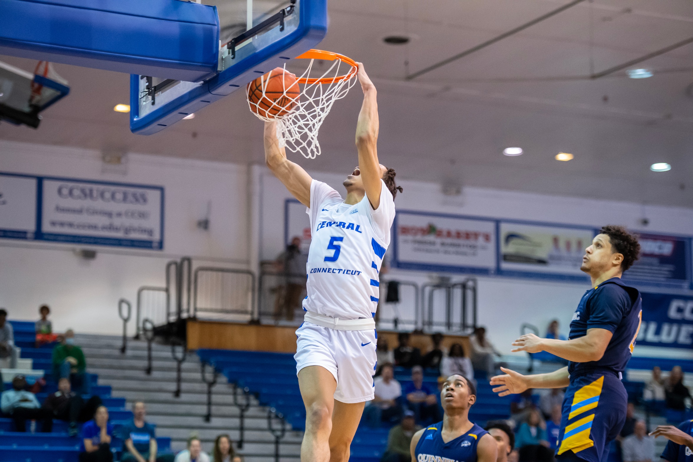 Kellen Amos finished with 11 points in CCSU's win. (Steve McLaughlin photography)