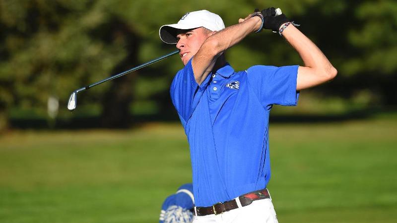 Men's Golf 13th After Day One at Quechee Club Collegiate Challenge