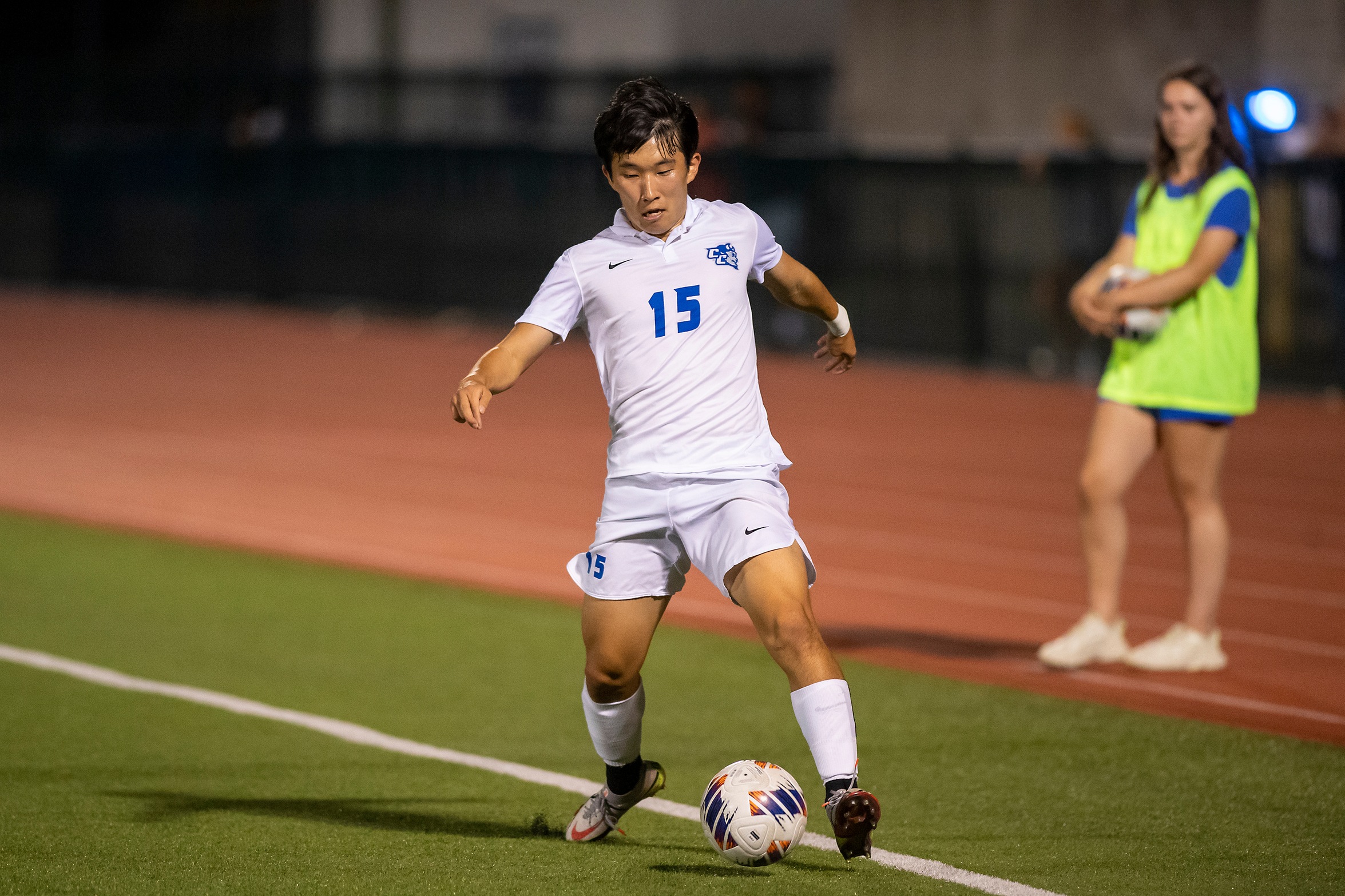 Taein Ka scored his first career goal for CCSU in Monday's win.