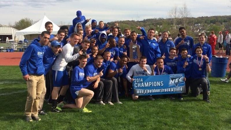 Men's Track Wins First NEC Outdoor Championship