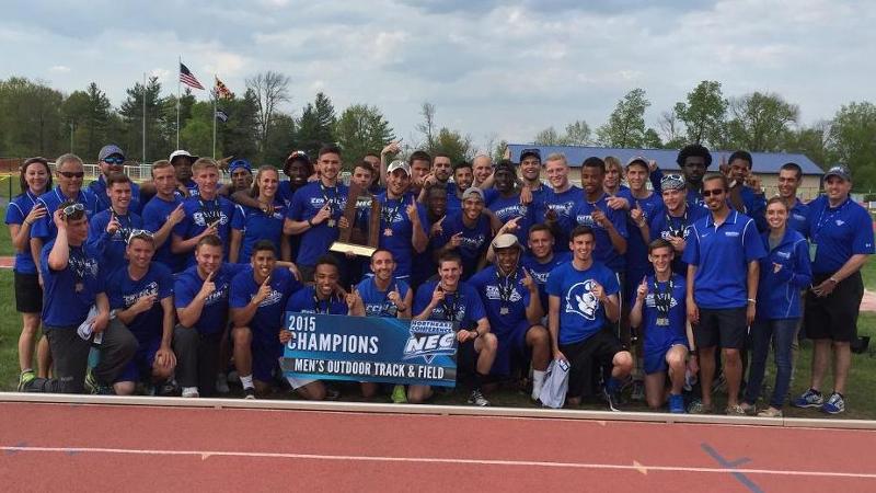 Men's T&F Wins Second Straight NEC Outdoor Title