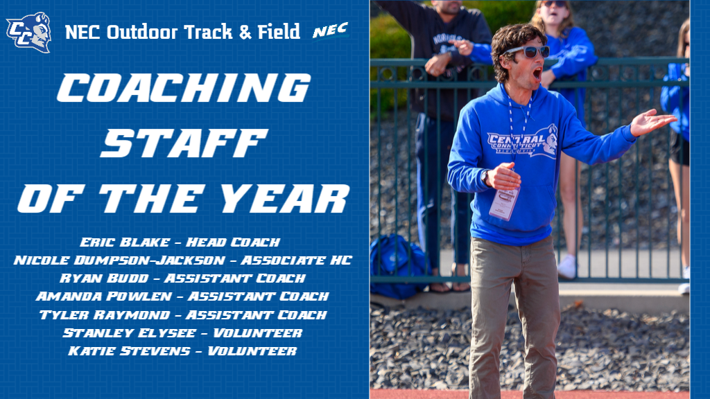 Blake And Staff Named NEC Men's Outdoor Track And Field Coaching Staff Of The Year