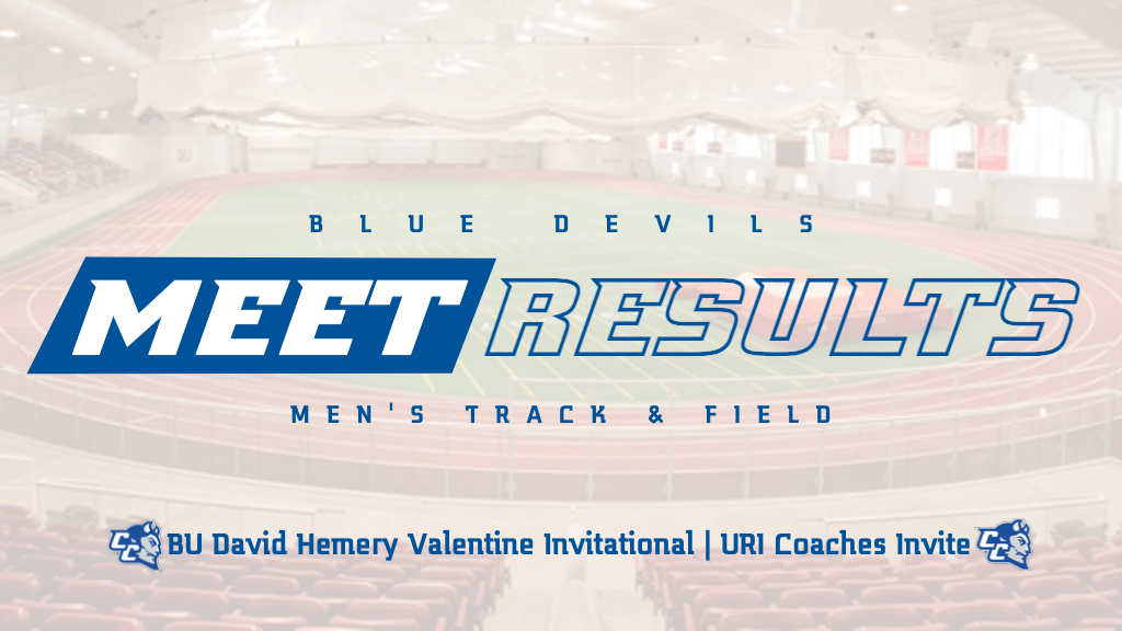Blue Devils Compete at the David Hemery Valentine Invitational and URI Coaches Invite on Saturday